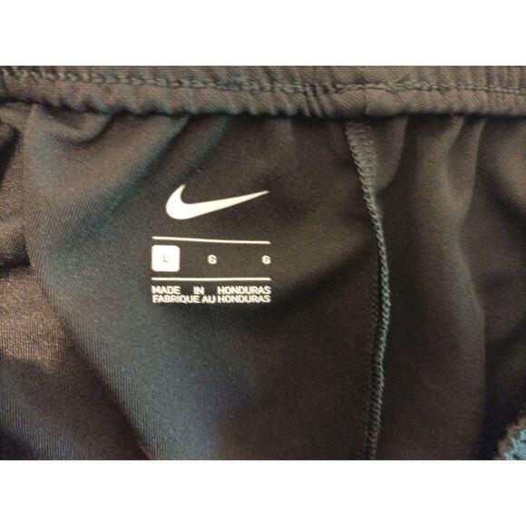 Nike Mens Pants Activewear Size L Medium Black Drawstring Swoosh Pockets - Picture 5 of 7